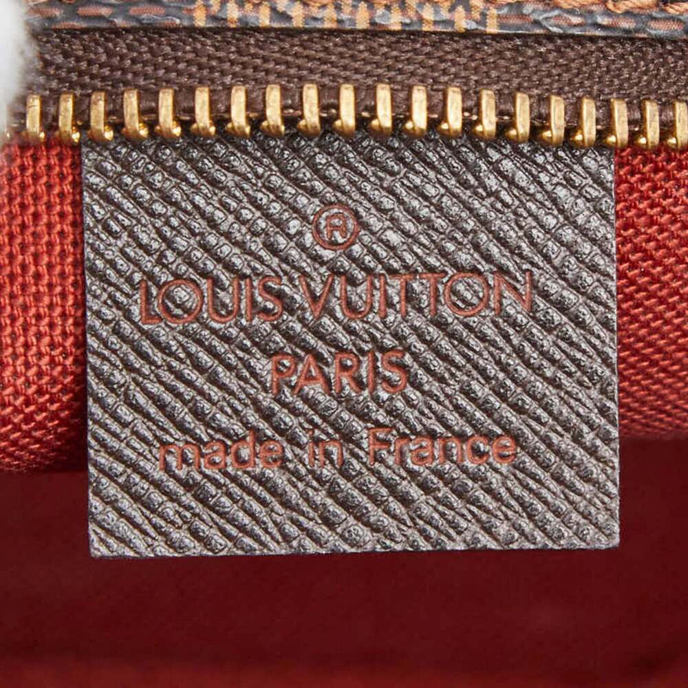 LOUIS VUITTON Brown Damier Leather Pouch - Picture 10 of 11